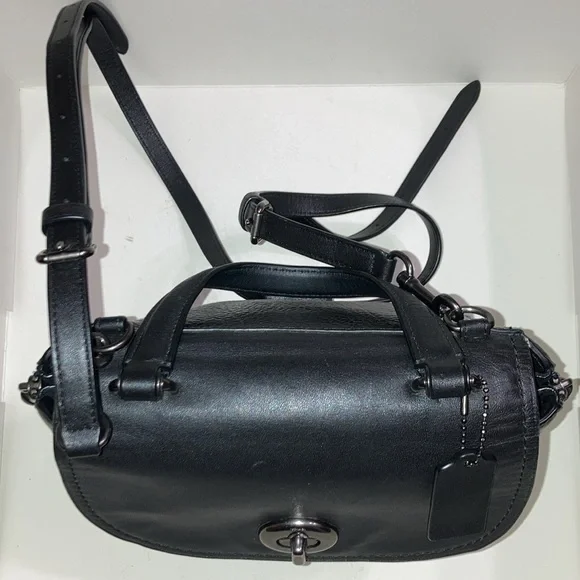 ๐ฃ COACH Faye ๐ฃ Mixed Materials Backpack in Black. - Picture 16 of 16